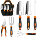 Heavy-Duty Stainless Steel Gardening Tool Set – Rubber Grip, Tote Bag, Perfect Gift for Women Gardeners