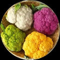 Mixed Cauliflower Seeds for Planting – Heirloom, Non-GMO, Assorted Colors – Organic Garden Seeds