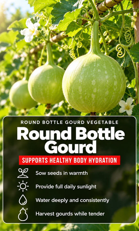 Grow a Garden Full of Summer Goodness: Round Bottle Gourd Seeds for Fresh, Homegrown Harvests
