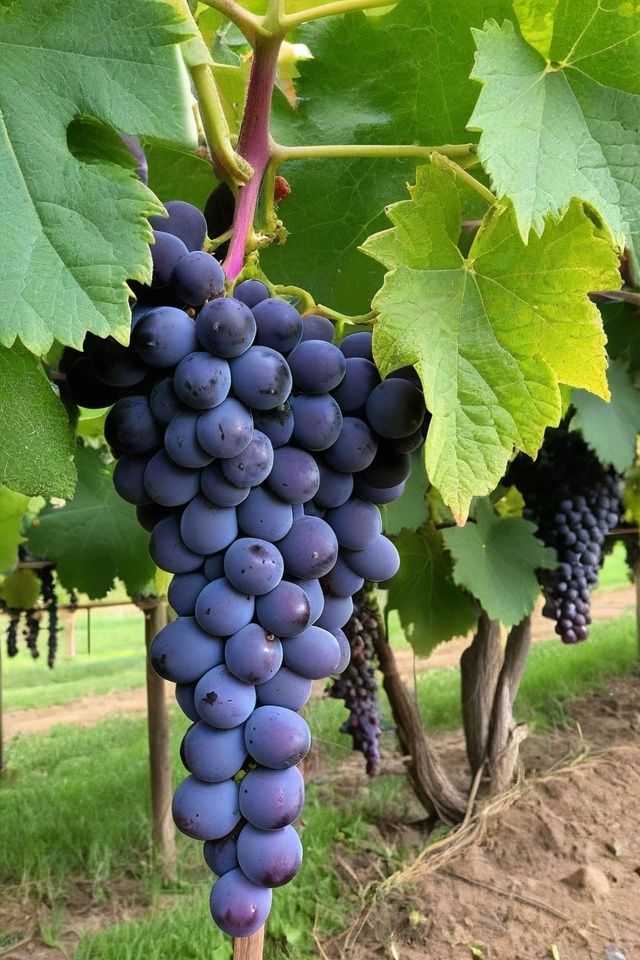 Merlot Grape Fruit Seeds – Heirloom, Non-GMO Seeds for Rich Vineyard Garden Planting