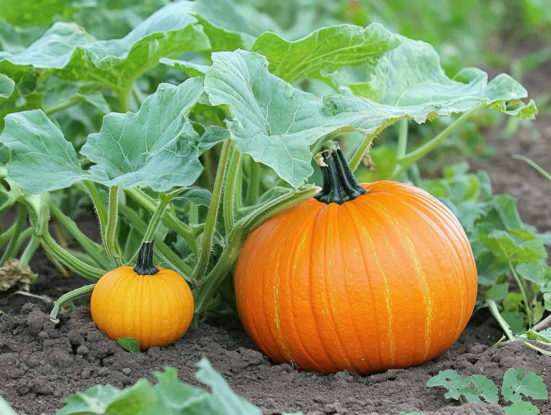 Pumpkin Seeds for Planting – Heirloom, Non-GMO, Organic Garden Seeds, High Germination, Large Orange Fruits for Autumn Harvests
