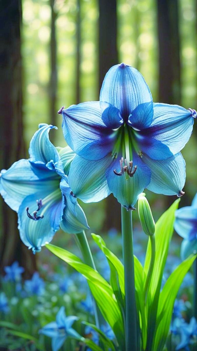 Sky Blue Amaryllis Flower Seeds for Planting – Heirloom, Non-GMO, High Germination Organic Garden Seeds