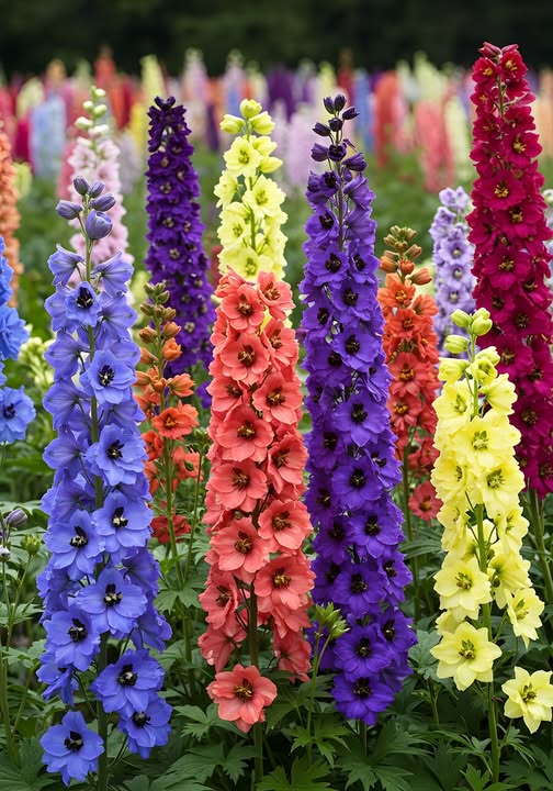 Delphinium Flower Seeds for Planting – Heirloom, Non-GMO, High Germination Organic Garden Seeds