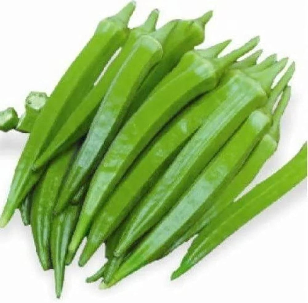 Okra Seeds for Planting – Heirloom, Non-GMO, High Germination Organic Garden Seeds for Tender Green Pods