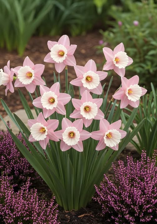 Baby Pink White Daffodil Flower Seeds for Planting – Heirloom Non-GMO Organic Garden Seeds – Shade Tolerant, High Germination