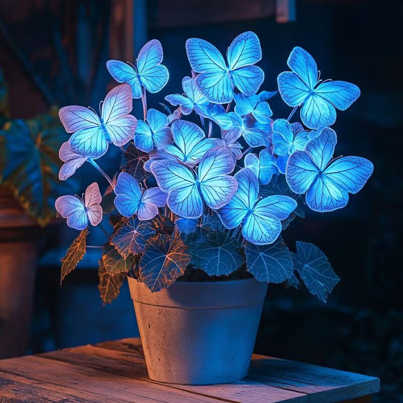Grow Stunning Blue Neon Begonia Blooms with Butterfly-Like Charm