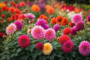 Dahlia Flower Seeds for Planting Mixed Colors – Premium Quality, Heirloom, Non-GMO, High Germination Organic Garden Seeds