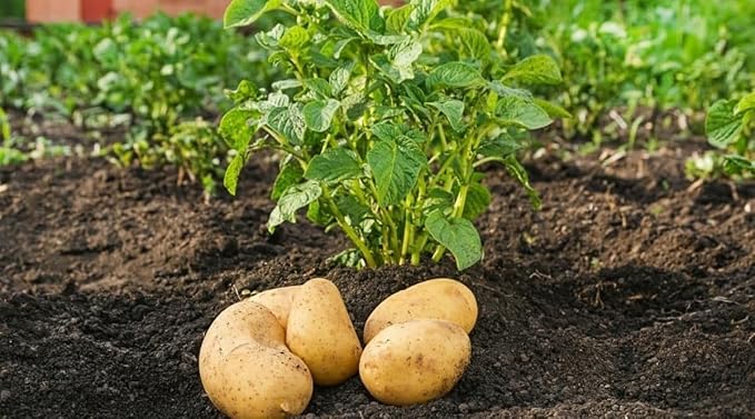 Brown Potato Seeds for Planting – Heirloom Non-GMO Nutritious Root Vegetable Seeds with High Germination for Organic Gardens