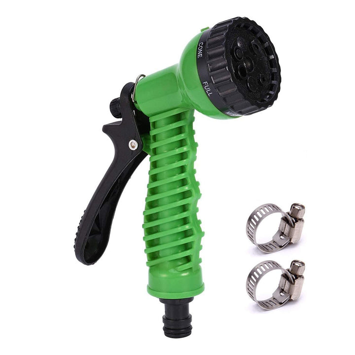 7-Pattern Garden Hose Nozzle – ABS Water Spray with Slip-Resistant Grip for Lawn, Plants & Car Wash