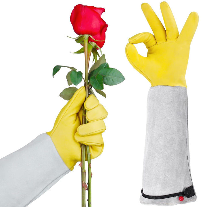 Thorn-Proof Gauntlet Gardening Gloves – Puncture-Resistant for Men & Women, Gift-Ready