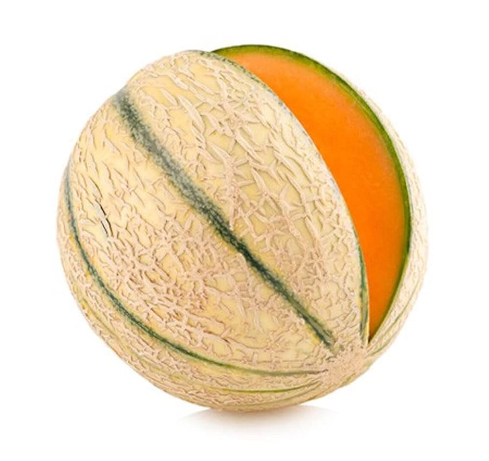 Charentais Cantaloupe Melon Seeds – Heirloom Netted Musk Melon with Sweet Orange Flesh for Home Garden Planting