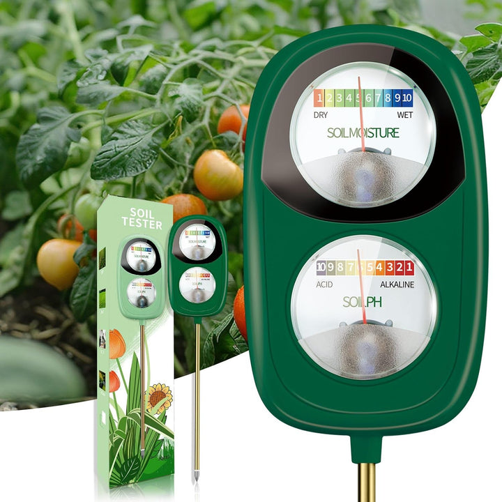 AvocadoGreen 2-in-1 Soil Moisture & pH Meter – No Battery Needed for Garden, Lawn & Plants