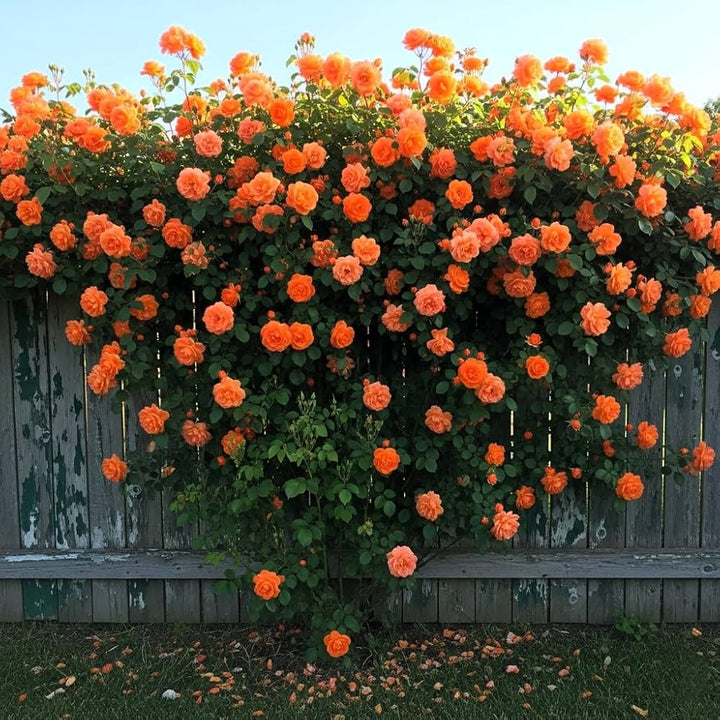 Orange Climbing Rose Seeds Flower Seeds for Planting – Hardy Variety, Heirloom & Non-GMO Garden Seeds