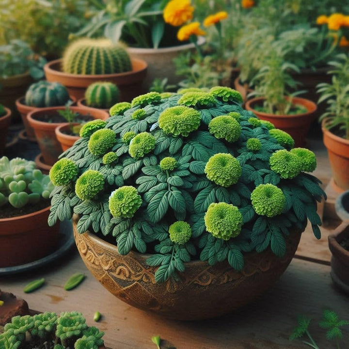Green Marigold Seeds for Planting – Vibrant Colors, Heirloom, Non-GMO Organic Garden Seeds