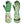 Women's Long Sleeve Leather Gardening Gloves – Durable, Comfy with Cute Green Print