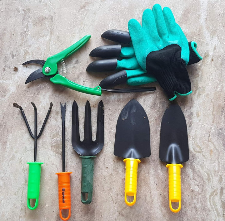 7-Piece Gardening Tool Set – Rust-Proof Stainless Steel & Aluminum Hand Tools, Ideal Gift for Gardeners