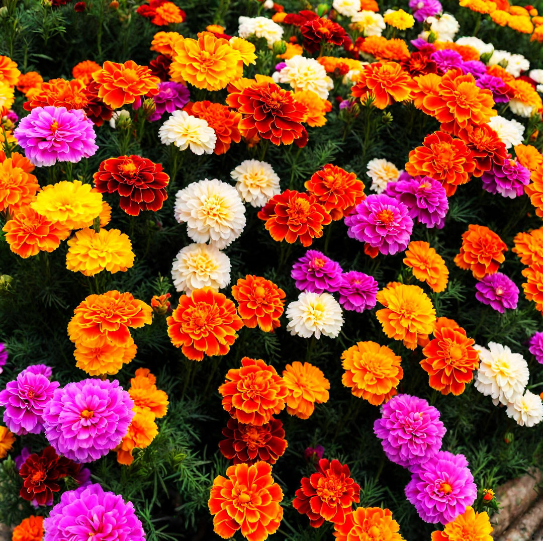 Mixed Colour Marigold Flower Seeds for Planting – Heirloom, Non-GMO, Organic Garden Seeds, High Germination