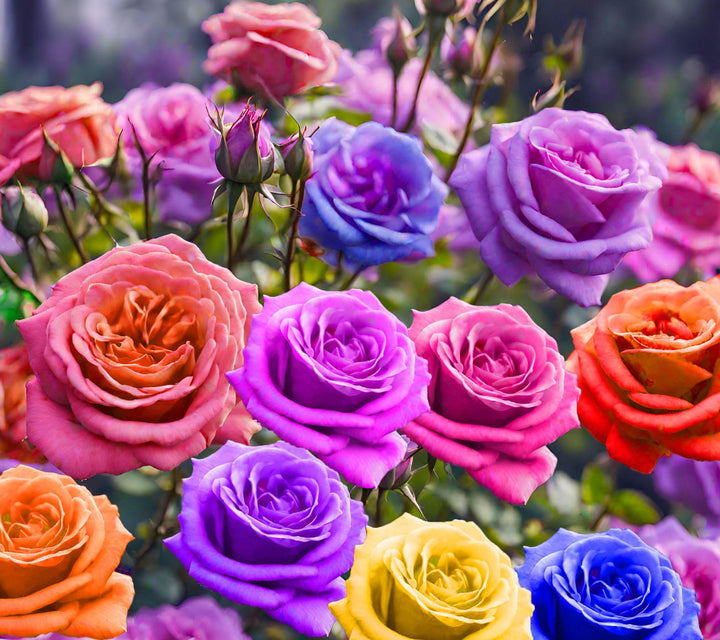Mixed Rose Rainbow Bonsai Seeds – Heirloom Non-GMO Seeds for Colorful Home Garden Planting