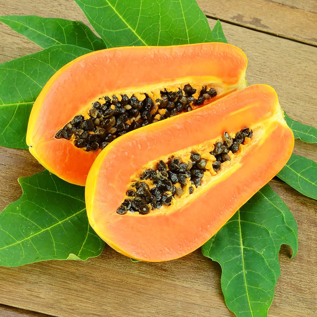 Yellow Papaya Fruit Seeds – Heirloom, Non-GMO Seeds for Tropical Sweet Fruit Planting