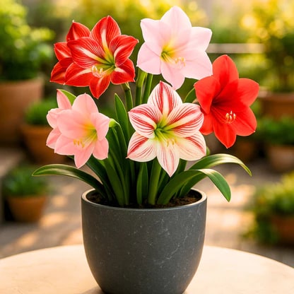 Amaryllis Flower Seeds for Planting – Colorful Heirloom, Non-GMO, High Germination Organic Garden Seeds