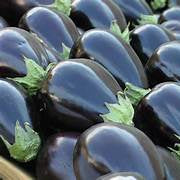 Black Eggplant fruit seeds for planting - Heirloom & Non-GMO garden seeds, sweet and tender variety
