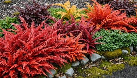 Red Fern Flower Seeds for Planting – Heirloom, Non-GMO, High Germination Organic Garden Seeds