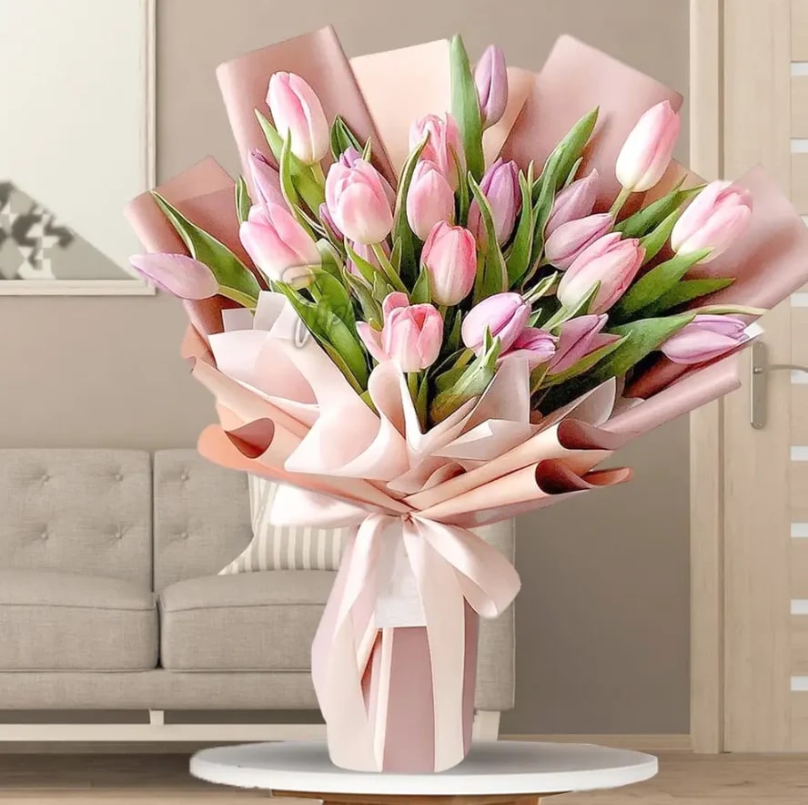 Light Pink Tulip Flower Seeds for Planting – Heirloom Non-GMO Organic Garden Seeds with High Germination