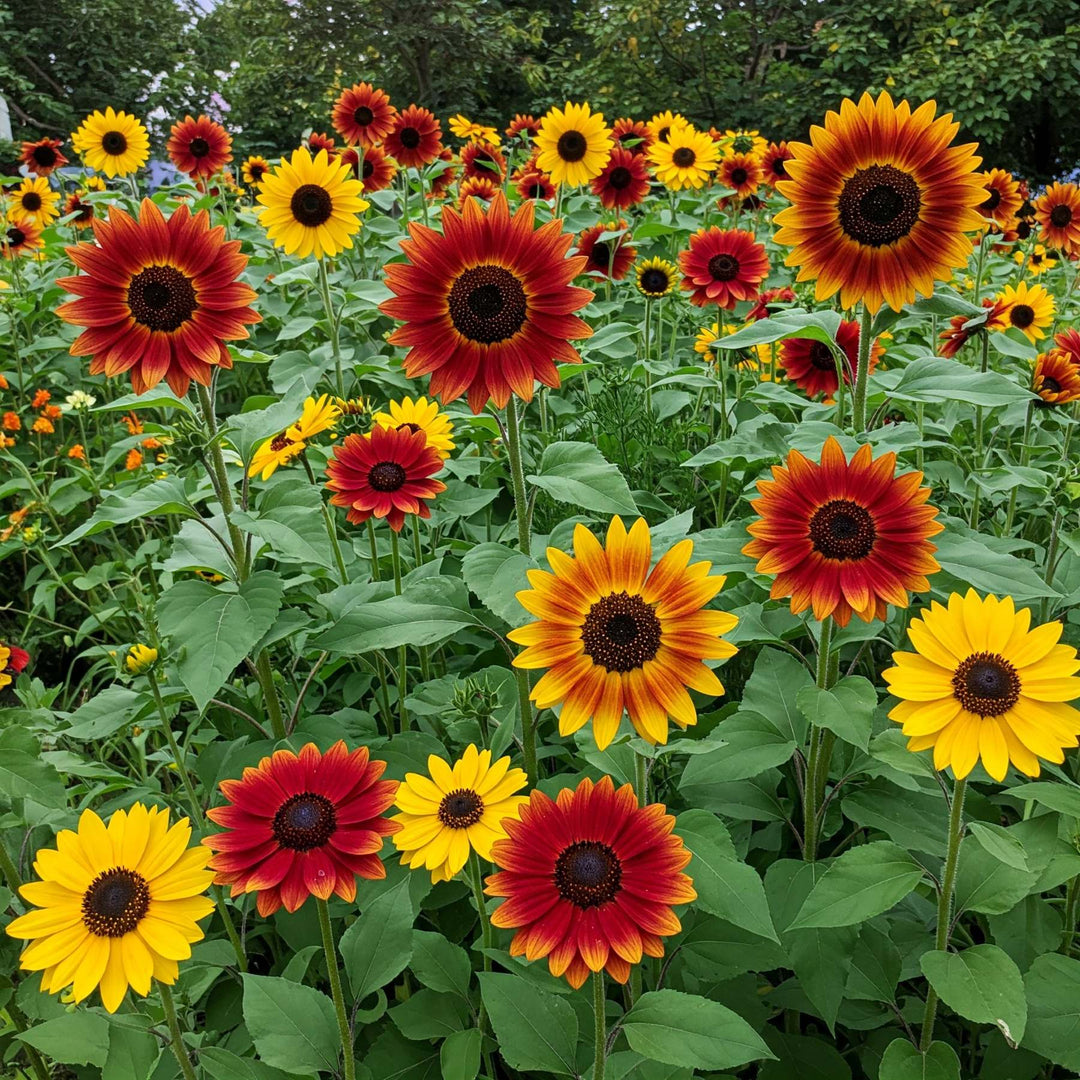 Mixed SunFlower Seeds for Planting – Compact Growth Heirloom Non-GMO, High Germination Organic Garden Seeds