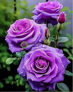 Violet Multi-Color Rose Flower Seeds for Planting – Heirloom, Non-GMO, High Germination Organic Garden Seeds
