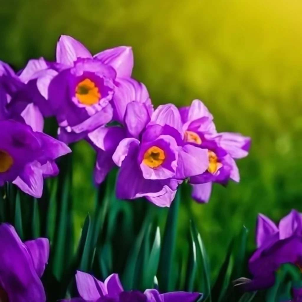 Violet Daffodil Flower Seeds for Planting – Heirloom Non-GMO Organic Garden Seeds with High Germination