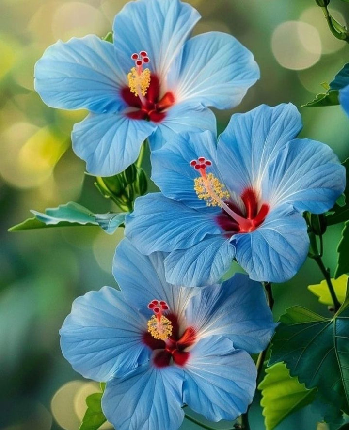 Light Blue Hibiscus Flower Seeds – Low Maintenance, Heirloom & Non-GMO Seeds for Planting Home Garden