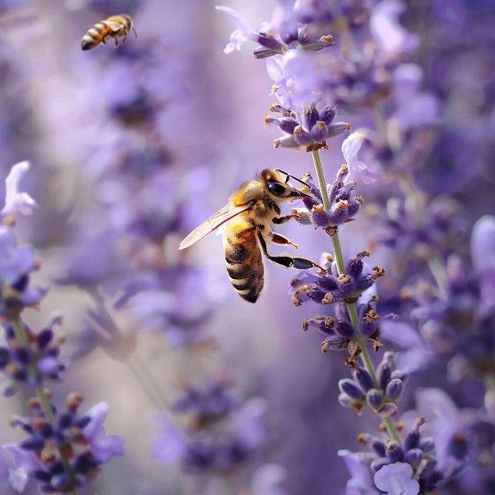 Lavender Beebal Flower Seeds for Planting – Heirloom Non-GMO, High Germination Organic Garden Seeds