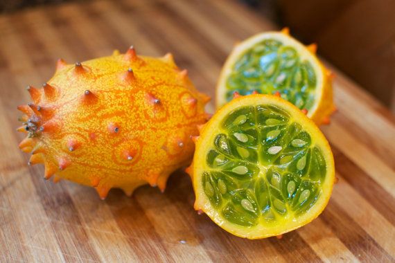 Kiwano Cucumis Fruit Seeds for Planting – Heirloom, Non-GMO, Exotic Spiky Garden Fruit Seeds