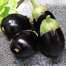 Brinjal Black Round Eggplant Vegetable Seeds for Planting – Heirloom Non-GMO Organic Garden Seeds – Tender Fruits, High Germination