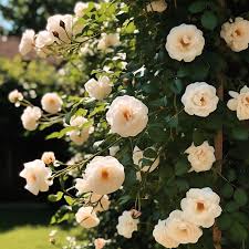 Cream Climbing Perennial Rose Flower Seeds for Planting – Heirloom, Non-GMO, Cut Flower Favorite Organic Garden Seeds