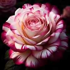 Pink White Stripe Rose Flower Seeds for Planting | Heirloom Non-GMO High Germination Organic Garden Seeds