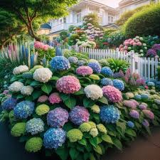 Pastel Rainbow Hydrangea Flower Seeds for Planting – Long Bloom Season, Heirloom, Non-GMO, High Germination Organic Garden Seeds