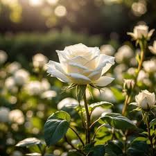 Light Grey Rose Flower Seeds - Heirloom, Non-GMO, High Germination Organic Garden Seeds for Compact Growth