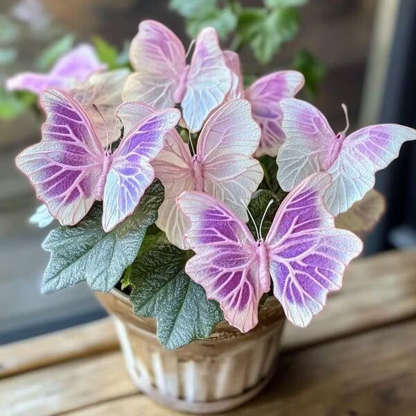 Grow Lovely Pink Begonia Blooms with Butterfly-Like Garden Charm