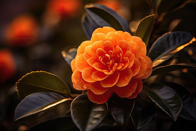 Camellia Orange Flower Seeds for Planting – Heirloom Non-GMO, High Germination Organic Garden Seeds