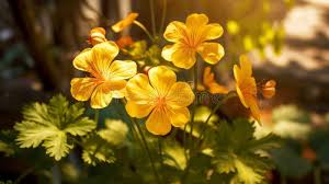 Light Yellow Geraniums Flower seeds for Planting - Compact Growth, Heirloom & GMO Free Seeds for Home Garden, 100pcs