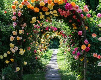 Mixed Climbing Rose Flower Seeds for Planting – Heirloom Non-GMO High Germination