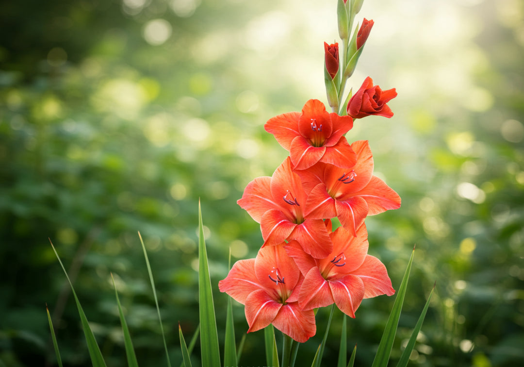 Light Red Gladiolus Flower Seeds for Planting – Seasonal Bloomer, Heirloom & Non-GMO Organic Garden Seeds