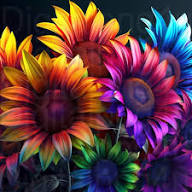 Rainbow Sunflower Flower Seeds for Planting – Heirloom, Non-GMO, High Germination Garden Seeds