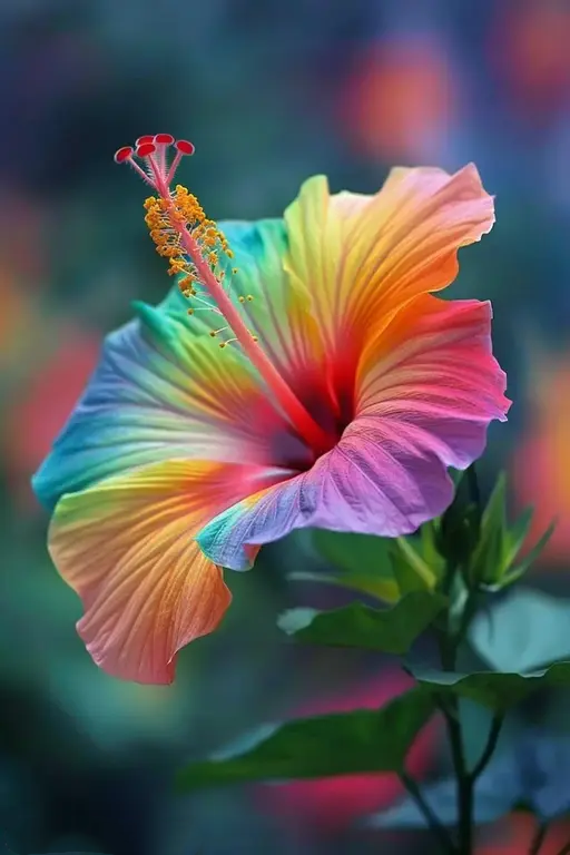 Rainbow Hibiscus Flower Seeds – Heirloom, Non-GMO, High Germination Organic Garden Seeds for Planting