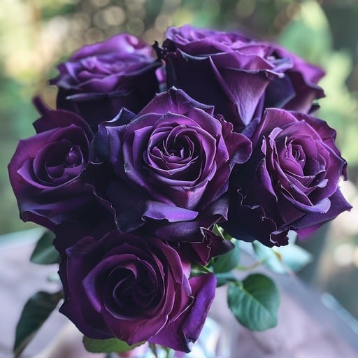 Dark Purple Rose Flower Seeds for Planting – Heirloom, Non-GMO, High Germination, Organic Garden Seeds