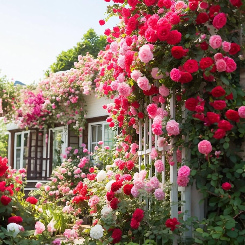 Mixed Climbing Rose Seeds Flower Seeds for Planting – Heirloom, Non-GMO, High Germination