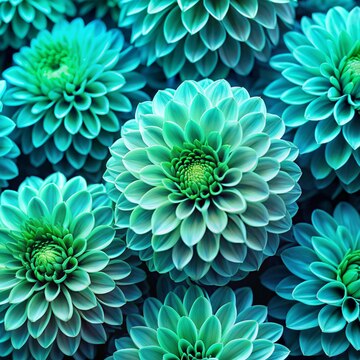 Blue Green Dahlia Flower Seeds for Planting – Pollinator Friendly, Heirloom, Non-GMO, High Germination Organic Garden Seeds