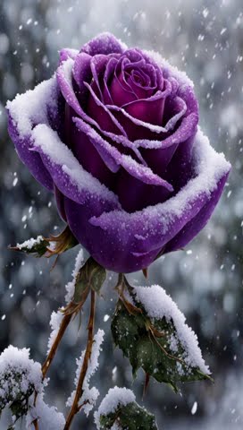 Dark Violet Snow Rose Flower Seeds for Planting – Heirloom, Non-GMO, Shade-Tolerant Organic Garden Seeds