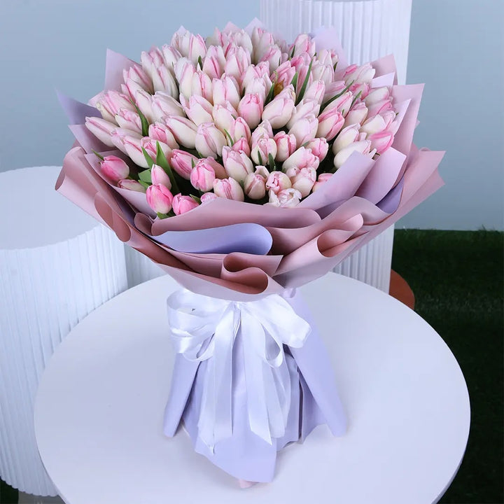 Light Pink Tulip Flower Seeds for Planting – Heirloom Non-GMO Organic Garden Seeds with High Germination